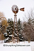 SmugMug > keywords > green > Rusty Windmill in Winter, Rock County, Wisconsin